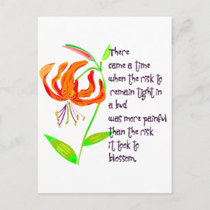 Tight in a Bud Postcard