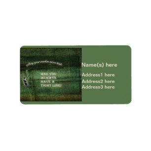 Tight line   waders never leak, Fly fishing wish Label