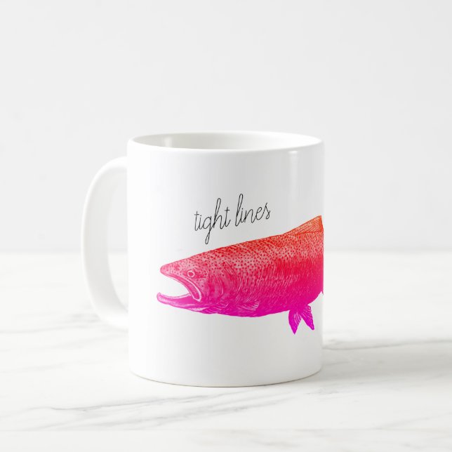 Tight Lines Steelhead Coffee Mug (Front Left)