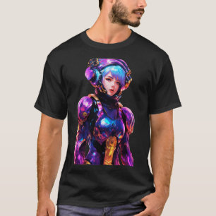 Tight space suit worn by a woman T-Shirt