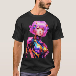 Tight space suit worn by a woman T-Shirt