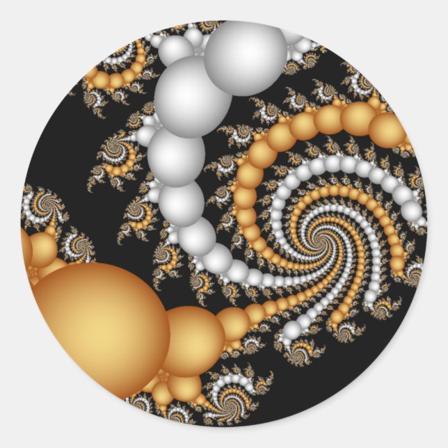 Tight Squeez- Fractal Art Classic Round Sticker (Front)
