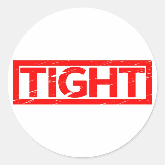 Tight Stamp Classic Round Sticker (Front)