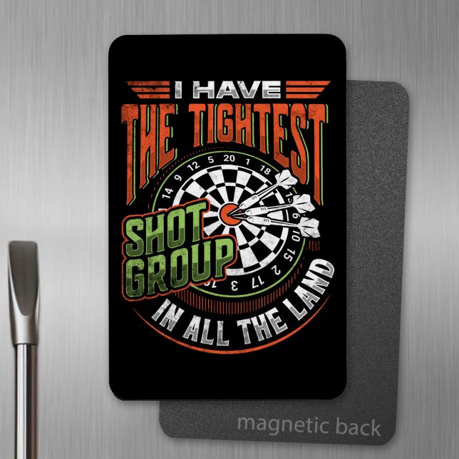 Tightest Shot Group - Dart Fan Magnet (Creator Uploaded)