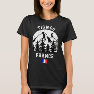 Tignes France Alps Ski Resort Alpine Skiing French T-Shirt