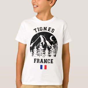 Tignes France Alps Ski Resort Alpine Skiing French T-Shirt