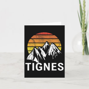 Tignes France French Alps Ski Resort Snowboarding  Card