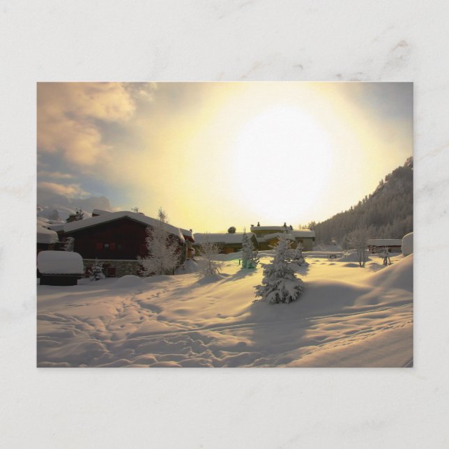 Tignes Les Bois Winter Postcard (Front)