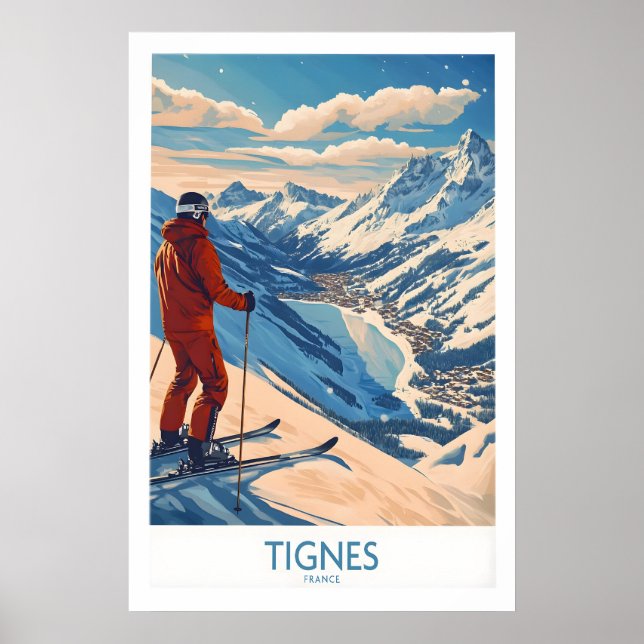 Tignes Poster France Ski Print 1 (Front)