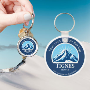 Tignes / Val d'Isère France Mountain Keychain