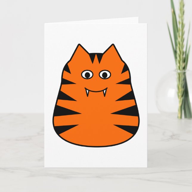Tigr - Cute Tiger Greetings Card (Front)