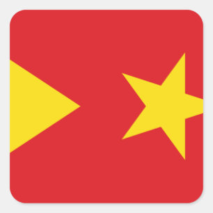 Tigray Region Flag Square Sticker