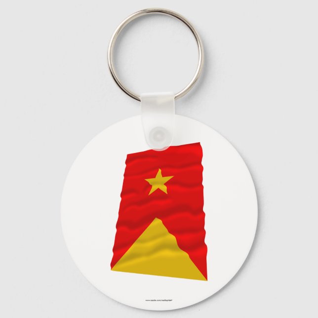 Tigray Waving Flag Key Ring (Front)