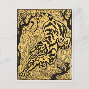 Tigre dans les jungles (Tiger in the Jungle) (1893 Postcard