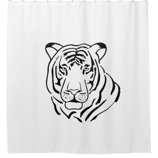 Tigre Gratiffi Shower Curtain (Front)
