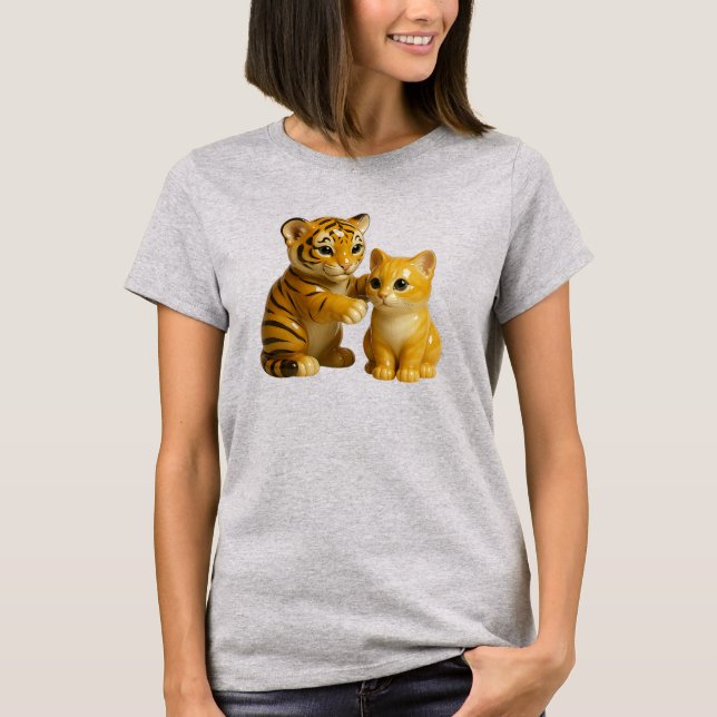 Tigreau and Chaton T-Shirt (Front)