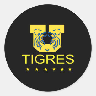 Tigres Team Futbol Soccer Uanl Monterrey Classic Round Sticker
