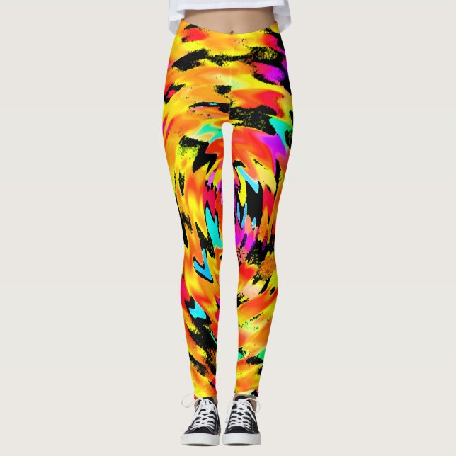 Tigress Abstract Leggings (Front)