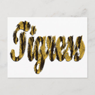 Tigress - Furry Text Postcard
