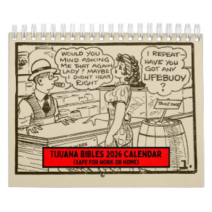 Tijuana Bibles 2026 Wall Calendar (Safe for Work)