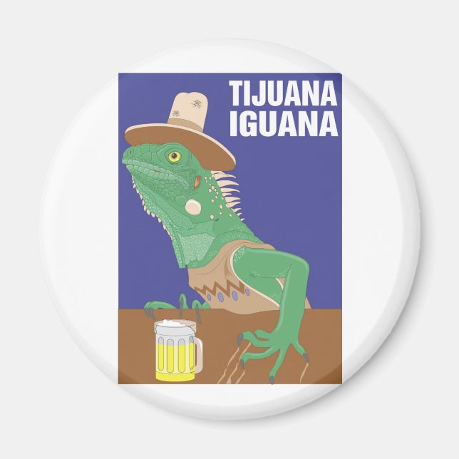 Tijuana Iguana Design Magnet (Front)