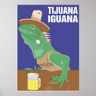 Tijuana Iguana Poster Print