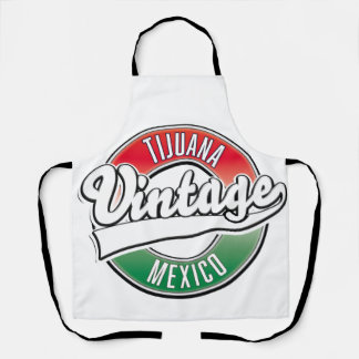 Tijuana mexico vintage logo. apron