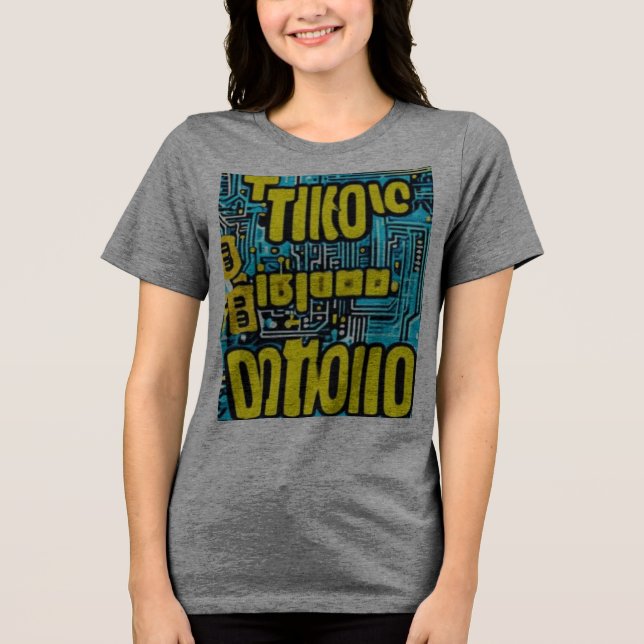 Tik Glitch Tri-Blend Shirt (Front)