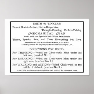 Tik-Tok Instruction Card Poster