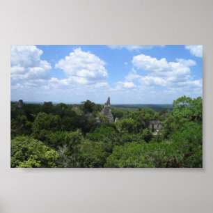 Tikal from Temple V Poster