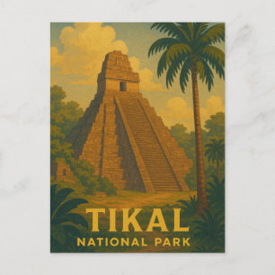 Tikal National Park Guatemala Journey Postcard