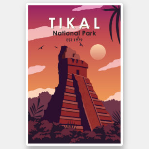 Tikal National Park Guatemala Vintage