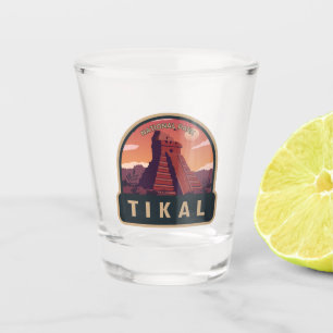 Tikal National Park Guatemala Vintage Shot Glass