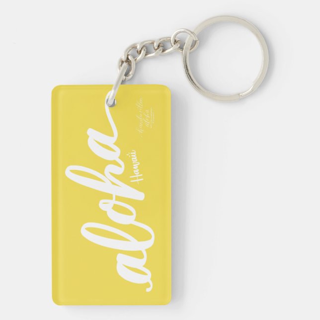 Tiki Aloha Keychain (Back)