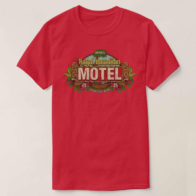Tiki Arnes Royal Hawaiian Motel 1957 T-Shirt (Design Front)