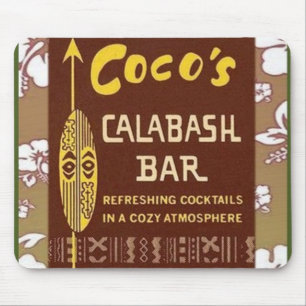 Tiki Art - Cocos Calabash Bar Mouse Mat