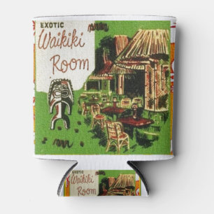 Tiki Art - Exotic Waikiki Room Can Cooler