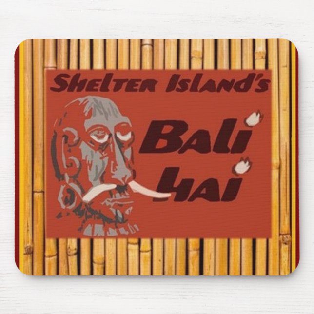 Tiki - Bali Hai Bamboo Mouse Mat (Front)
