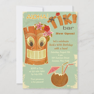 Tiki Bar Invitation