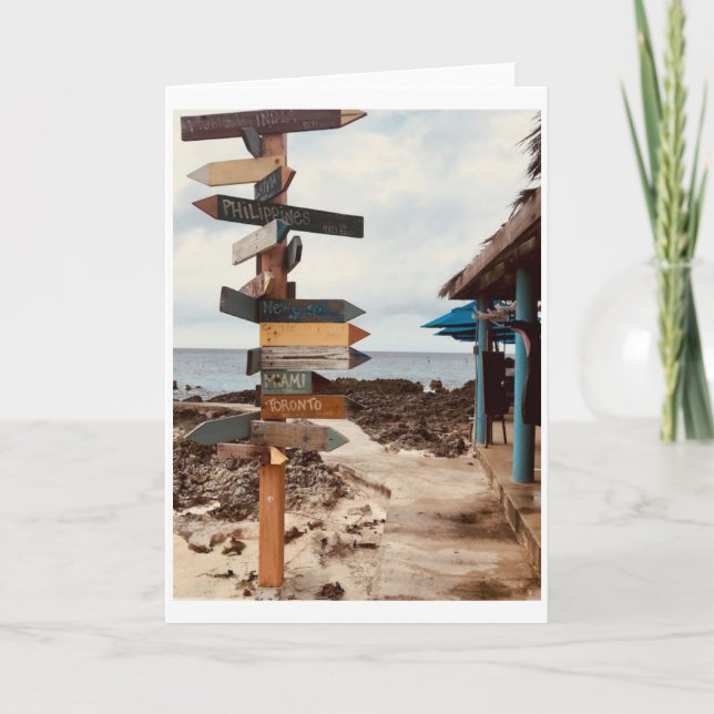 "Tiki Bar" Photography Greeting Card (Front)
