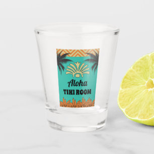 Tiki Bar Retro Colours with Name Shot Glass