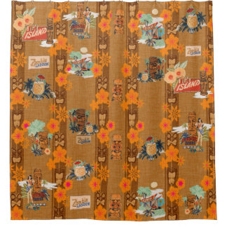 Tiki Bath Shower Curtain