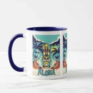 Tiki Beach Aloha Mug