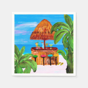 Tiki beach bar napkins