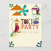 Tiki Birds Birthday Party Vintage Luau Event