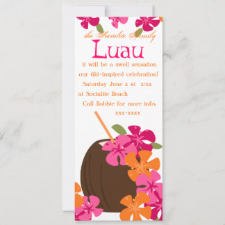Tiki Blossoms Invitation