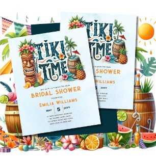 TIKI BRIDAL SHOWER Tropical Luau Hawaiian Party