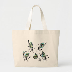 Tiki Dancers Tote Bag by Tiki tOny