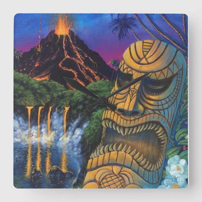 Tiki God Clock (Front)