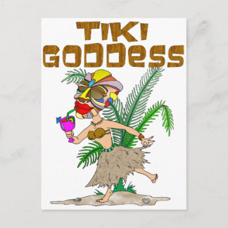 TIKI GODDESS POSTCARD